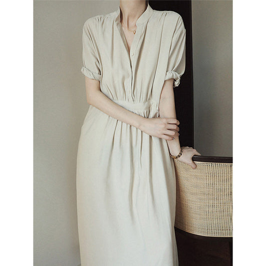 Robe maxi à boutons pour femmes Chic und Stil