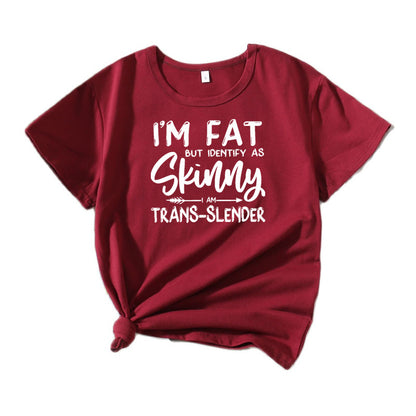 T-shirt graphique humoristique de loisirs pour femmes Chic und Stil 1751262371