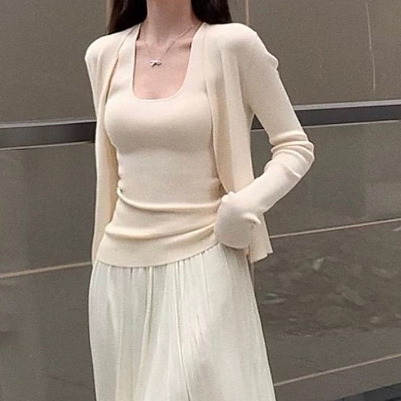 Dames cardigan léger et décontracté avec une fine structure en rib Chic und Stil