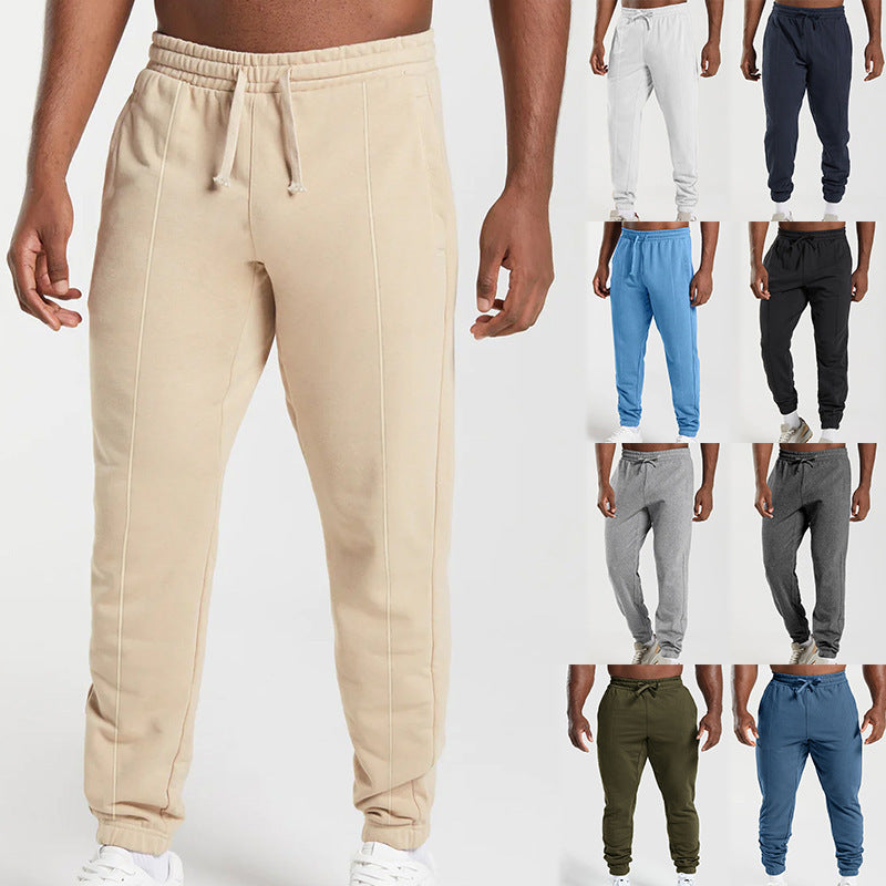 Men's comfortable leisure jogging pants with elastic waistband and side pockets Chic and style