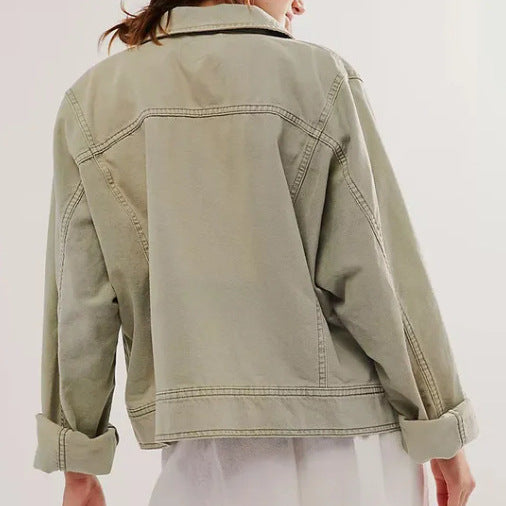 Dames décontractée veste oversized Chic und Stil