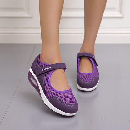 Baskets Slip-On Confortables pour Femmes avec Structure en Maille Respirante Chic und Stil