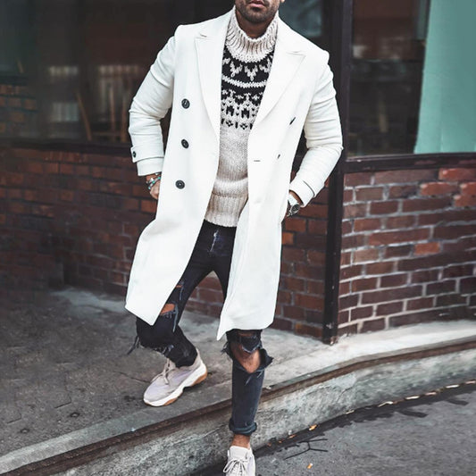 Elegant long coat for men Chic und Stil