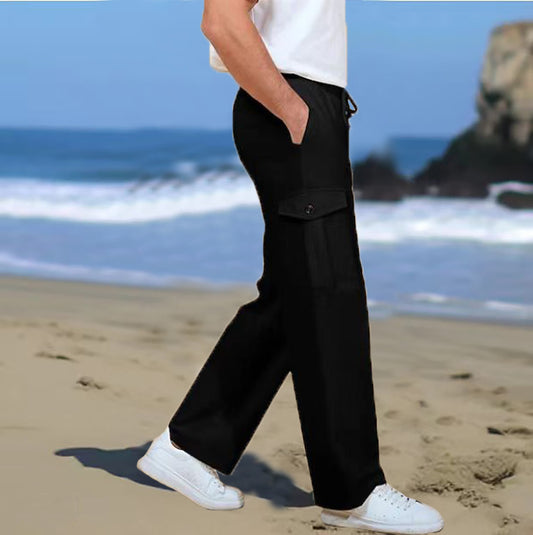 Men's cargo pants with convenient pockets and elastic waistband Chic and Style