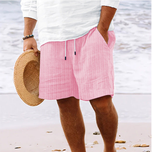 Shorts de plage décontractés pour hommes avec taille élastique et poches latérales pratiques Chic und Stil
