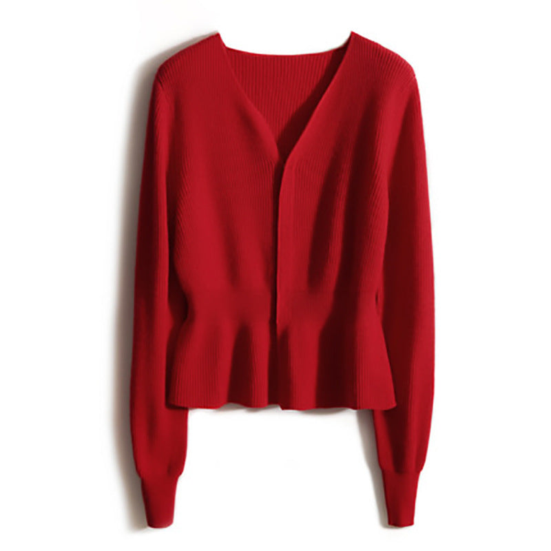 Sweater péplum texturé pour femmes Chic und Stil