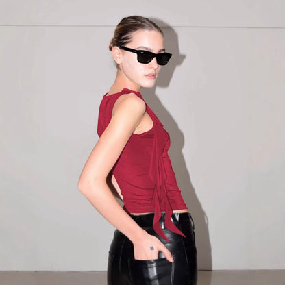 Chemisier à bretelles volantées Chic und Stil