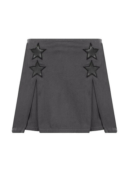 Jupe mini pour femmes avec des détails étoilés structurés et un matériau de haute qualité Chic und Stil