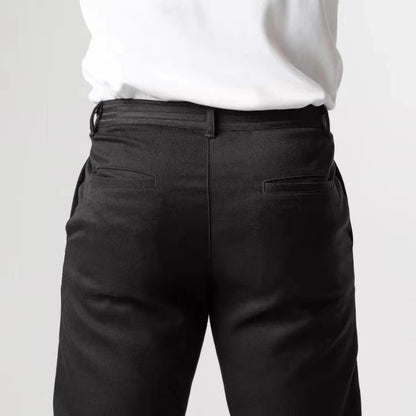 Fashion chinos pants for men with elastic waistband and practical pockets Chic and Style