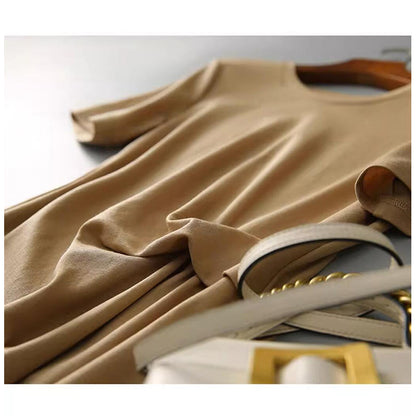 Robe A-Line décontractée pour femmes avec détail de nœud sur le côté Chic und Stil
