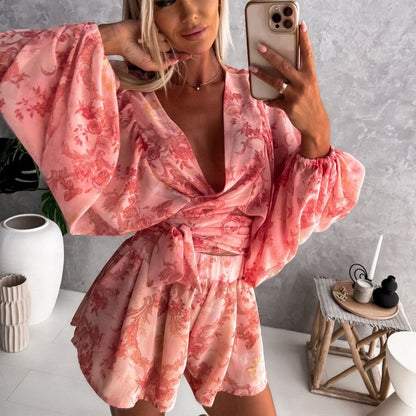 Women Elegant Bohemian Printed Jumper Dress Chic and Style