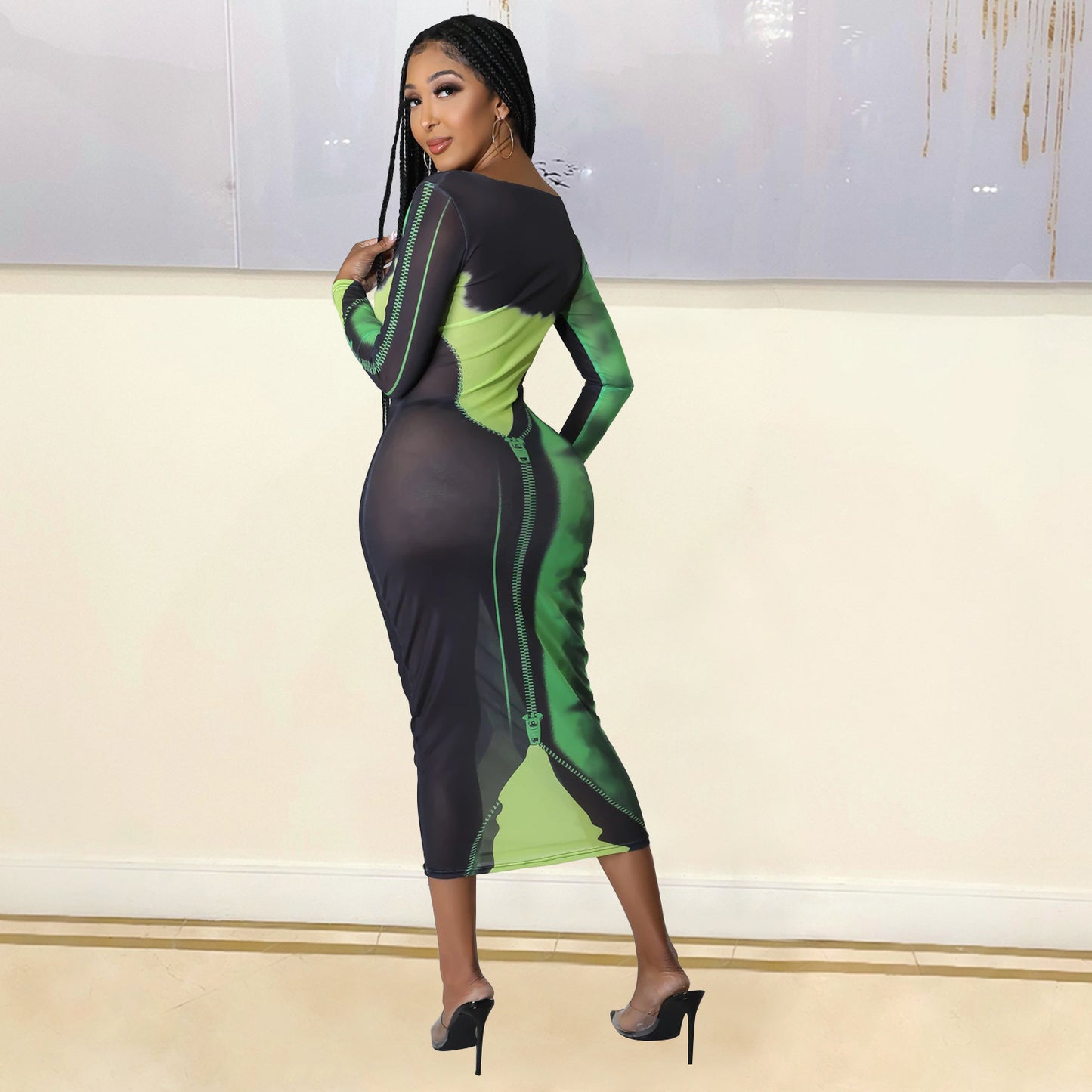 Ladies Chic and Stylish Long Bodycon Dress