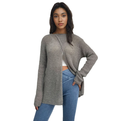 Dames pull léger en tricot transparent Chic und Stil