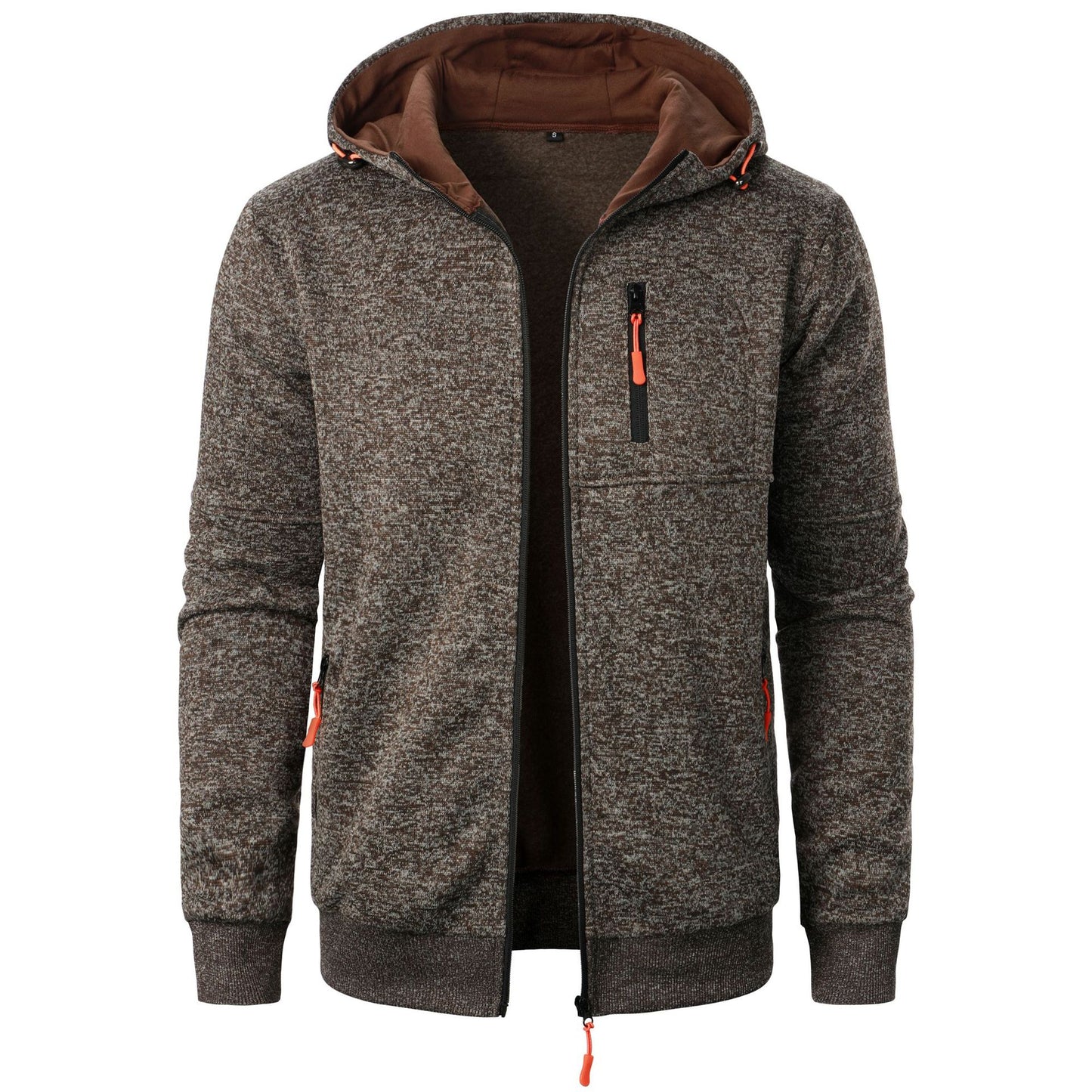 Veste à capuche sportive pour hommes avec un design structurel innovant et des poches pratiques Chic und Stil
