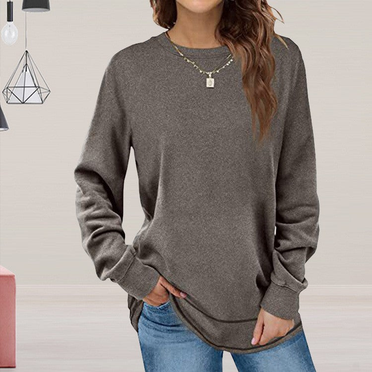 Casual long sleeve fitted women's pullover Chic und Stil