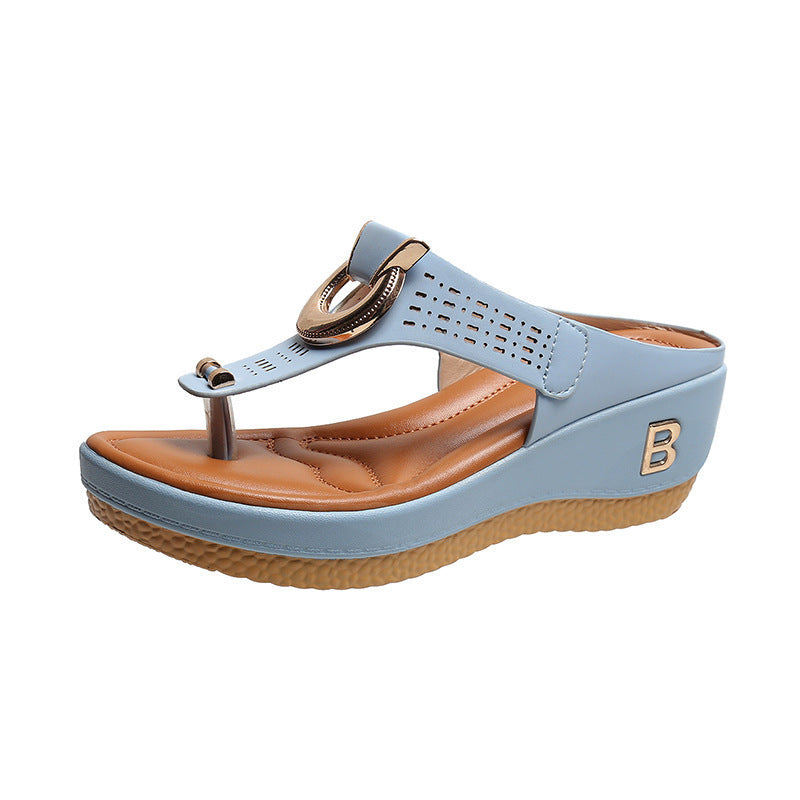 Sandales antidérapantes à plateforme décorative pour femmes Chic und Stil