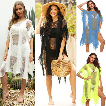 Dames Bohème Chic Franges couverture Kaftan Chic und Stil