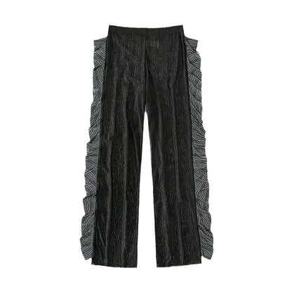 Dames shorts transparents à volants pantalon de plage Chic und Stil