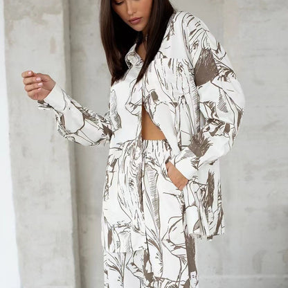 Women Elegant and Casual Blouse-Pants Combination Chic and Style