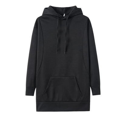 Robe à capuche pour femmes en mélange de coton doux avec des poches pratiques et une coupe confortable Chic und Stil