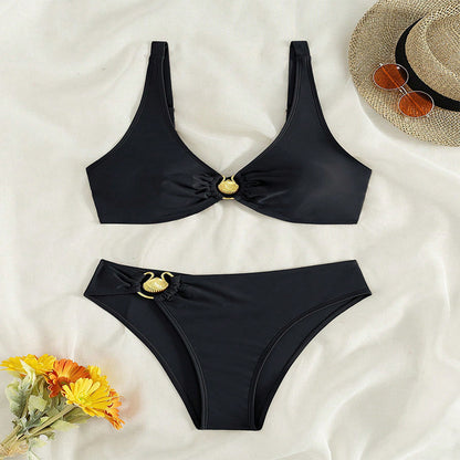 Dames Ensemble de bikini taille haute élégant Chic und Stil