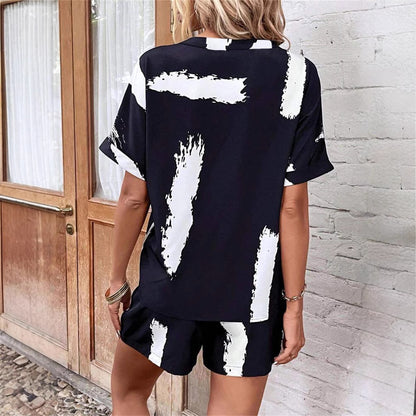 Dames Combinaison tendance avec un motif créatif et une coupe confortable Chic und Stil