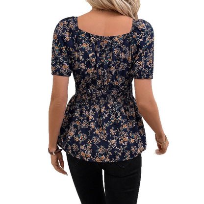 Chemisier pour femmes avec des manches bouffantes et un motif floral Chic und Stil