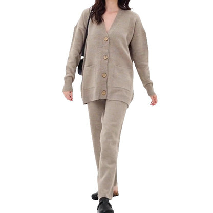 Dames confortable tricot cardigan avec poches pratiques et détails de boutons Chic und Stil