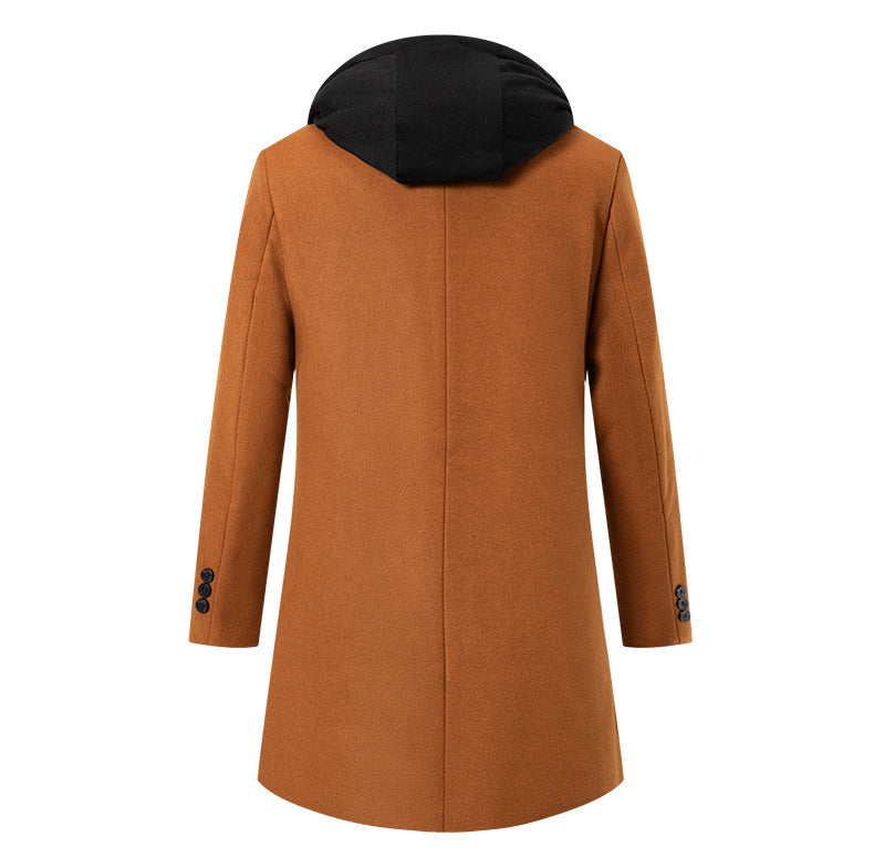 Elegant transitional coat for men with removable hood Chic und Stil