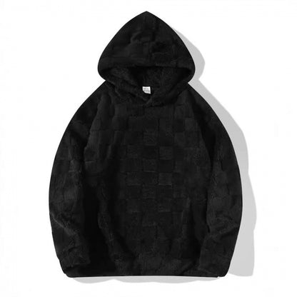 Damen Kuscheliger Fleece-Hoodie mit strukturiertem Design und Kapuze Chic und Stil