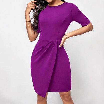 Robe bodycon drapée élégante pour dames Chic und Stil
