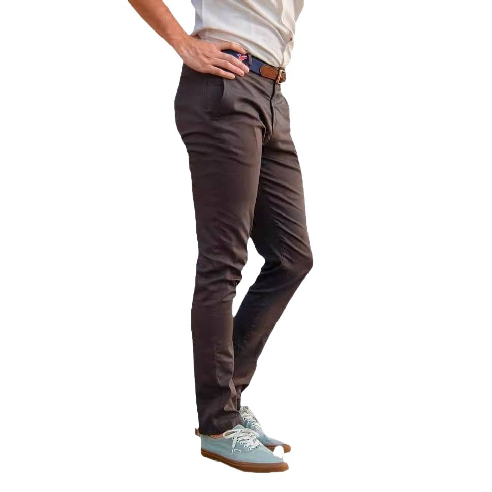 Comfortable chino pants for men with a modern cut and elastic waistband Chic and Style