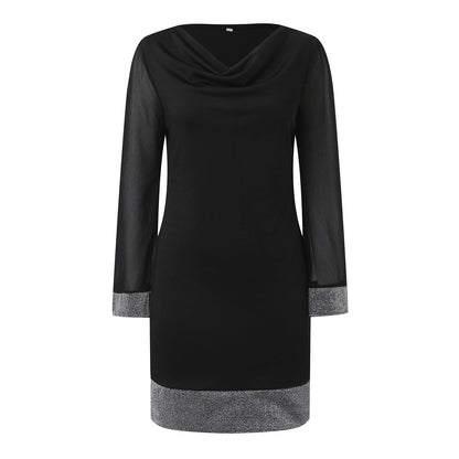 Robe mini à manches scintillantes Chic und Stil