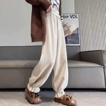 Comfortable palazzo pants for women in shiny material Chic and Style