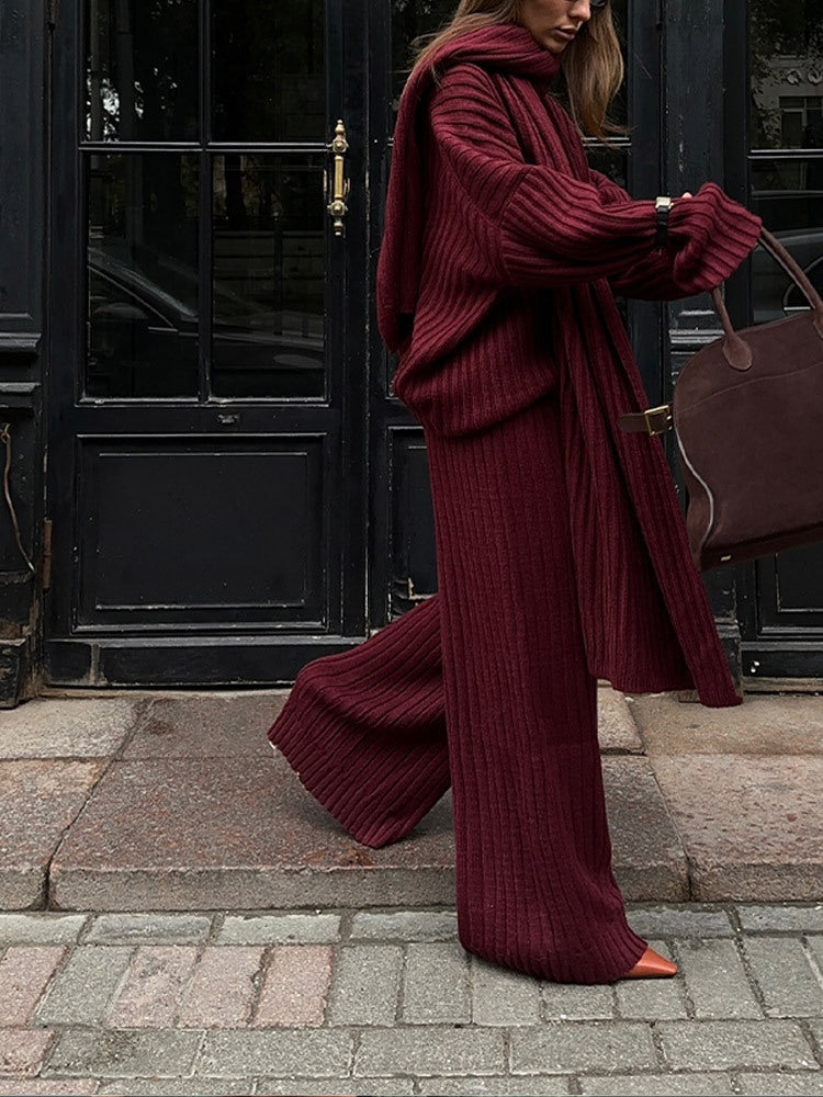 Complet en tricot pour femmes avec une coupe décontractée et moderne Chic und Stil