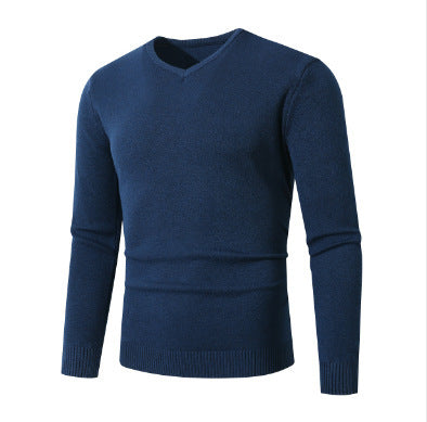Pull homme élégant à col en V en coton de haute qualité Chic und Stil