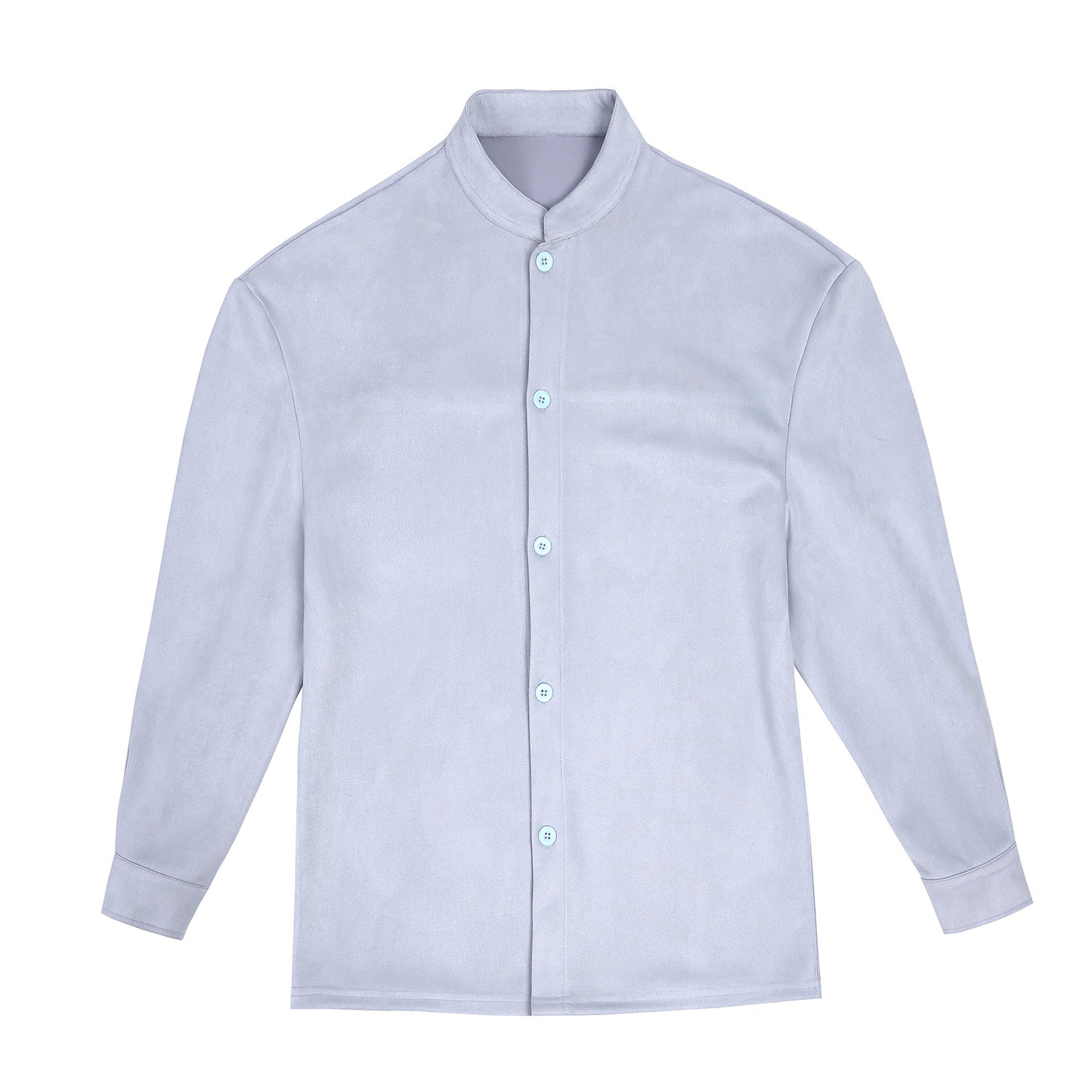 Chemisier à manches longues pour femmes avec tissu scintillant et col montant moderne Chic und Stil