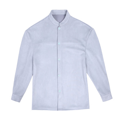 Chemisier à manches longues pour femmes avec tissu scintillant et col montant moderne Chic und Stil