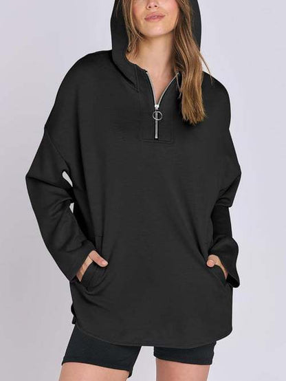 Chemise à capuche pour dames avec fermeture éclair et poches Chic und Stil