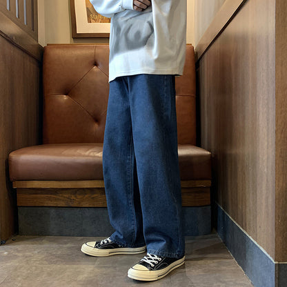 Casual cargo pants for men with wide legs and elastic waistband Chic and Style