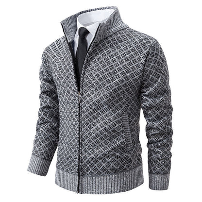 Blazer en tricot élégant pour hommes avec motif texturé Chic und Stil
