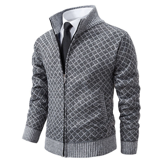 Blazer en tricot élégant pour hommes avec motif texturé Chic und Stil