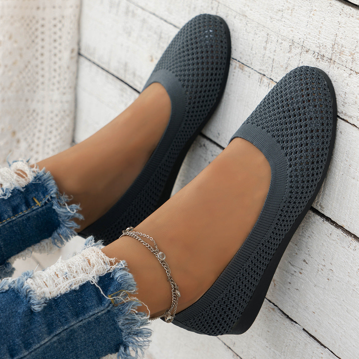 Ballerines respirantes pour dames Chic und Stil