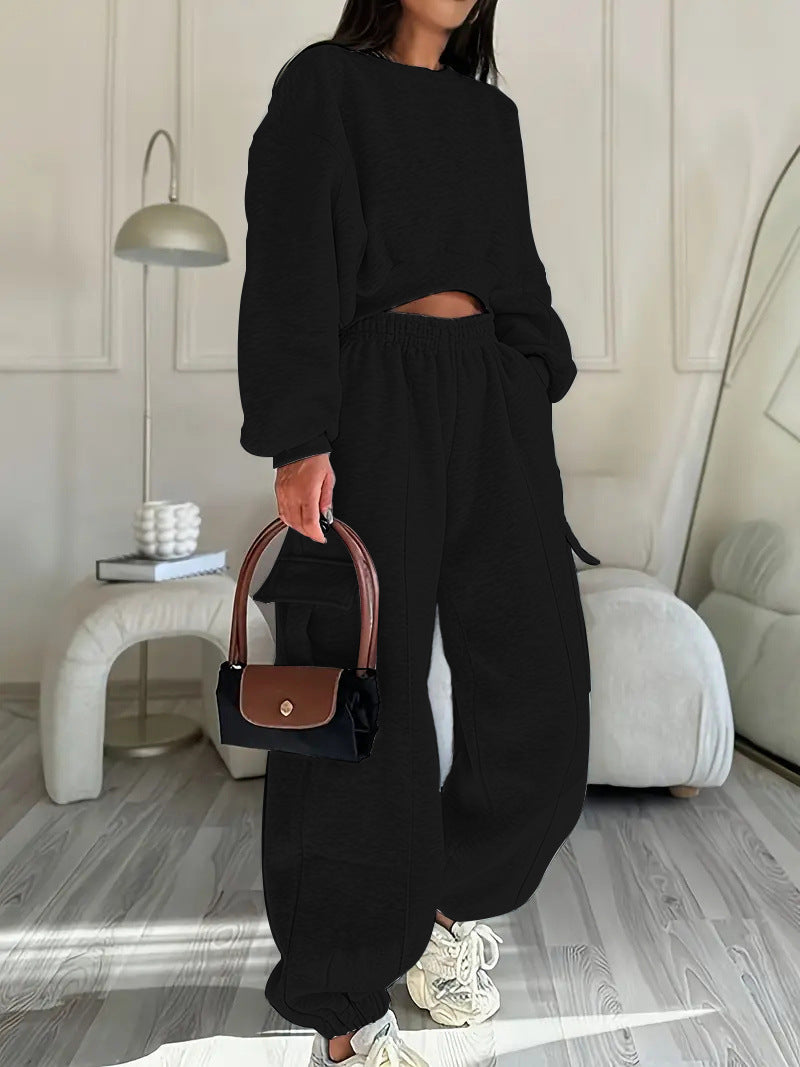 Ensemble décontracté pour femmes avec pull oversized et pantalon large Chic und Stil