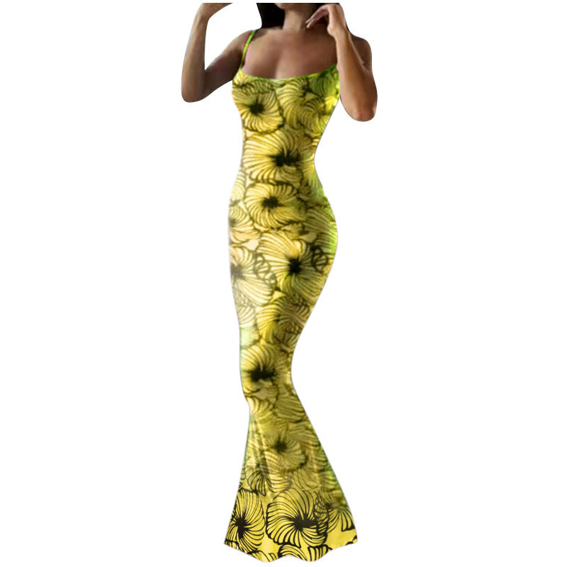 Dames Robe maxi élégante avec imprimé floral Chic und Stil