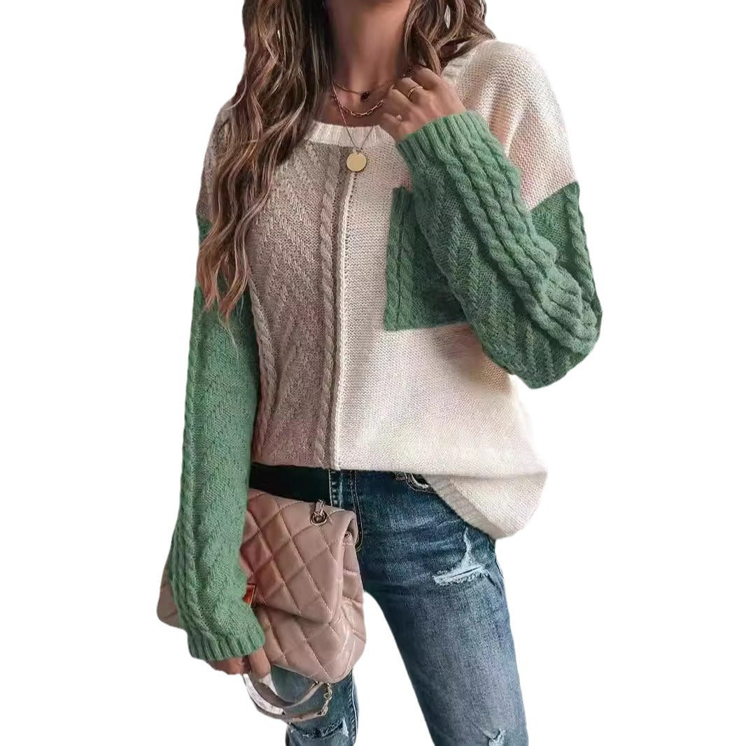 Pull en tricot décontracté pour femmes avec design asymétrique Chic und Stil