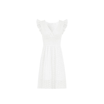Robe portefeuille pour femmes avec des détails en volants et une coupe flatteuse pour la silhouette Chic und Stil