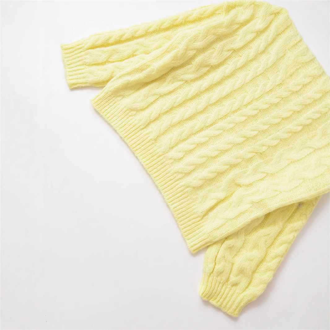 Damen weicher Strickpullover mit Zopfmuster Chic und Stil