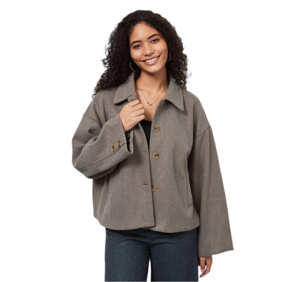 Dames décontractée veste oversize à double boutonnage Chic und Stil