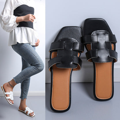 Sandales élégantes et à la mode pour femmes Slip-On avec larges brides Chic und Stil